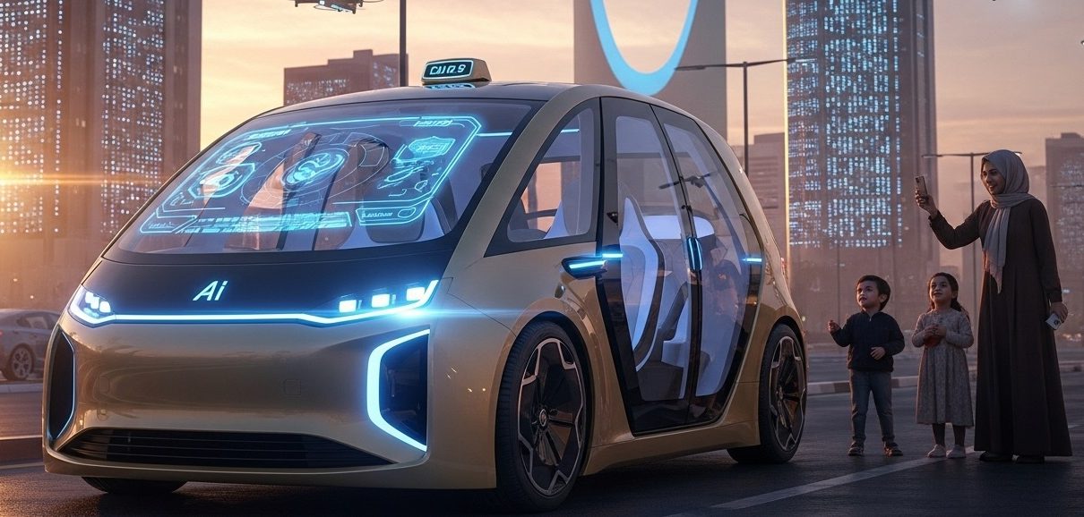 self driving taxi in saudi